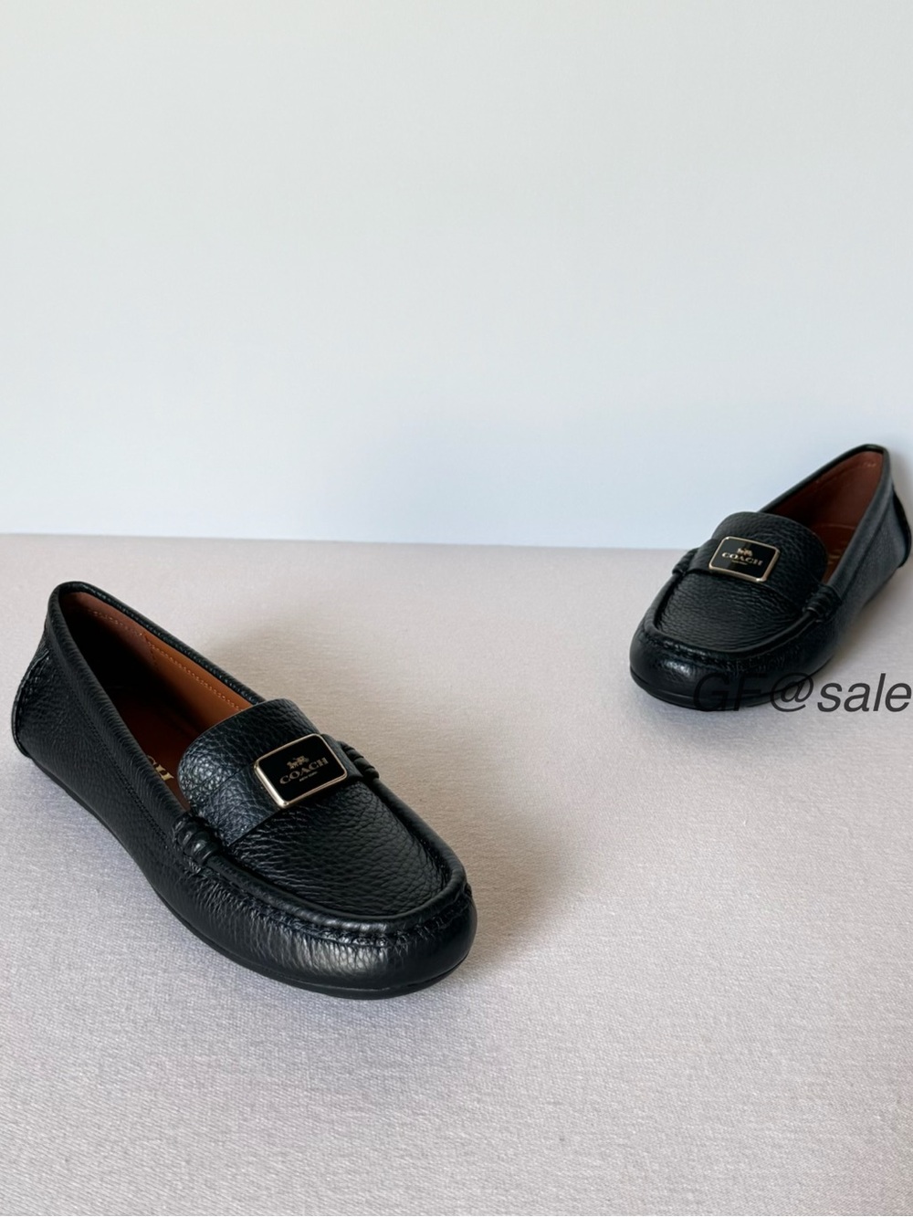 NWT Coach Mona Driver Black Shoes Size 5 B US
